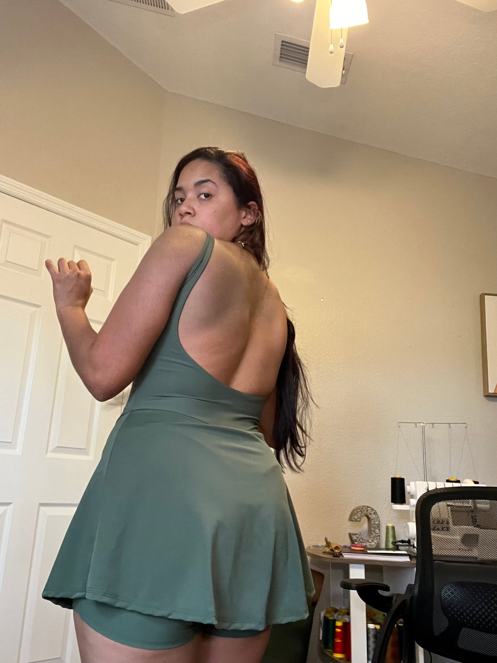 Squlpted Jumpsuit Skort