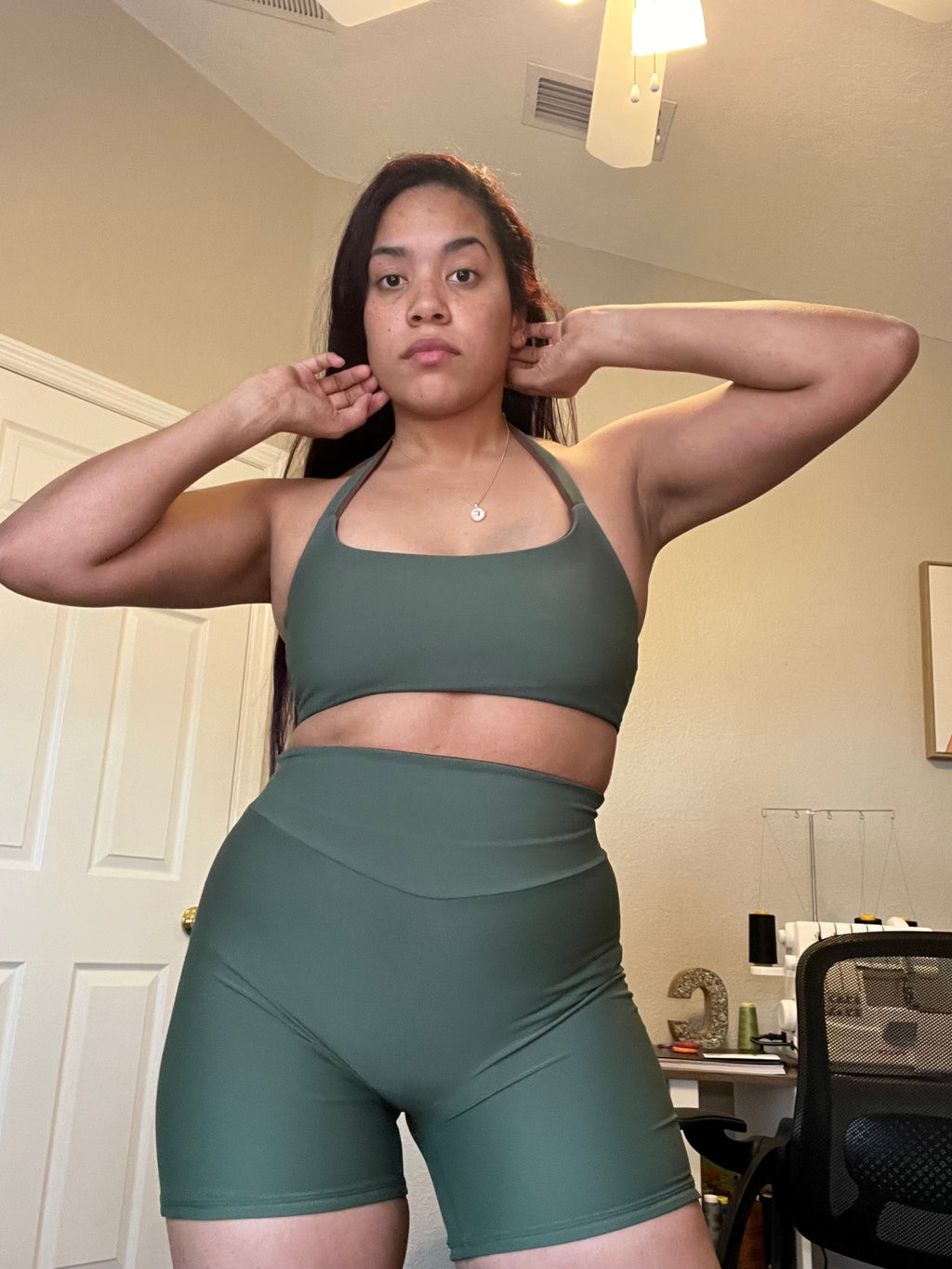 Reversible Set Olive/Brown