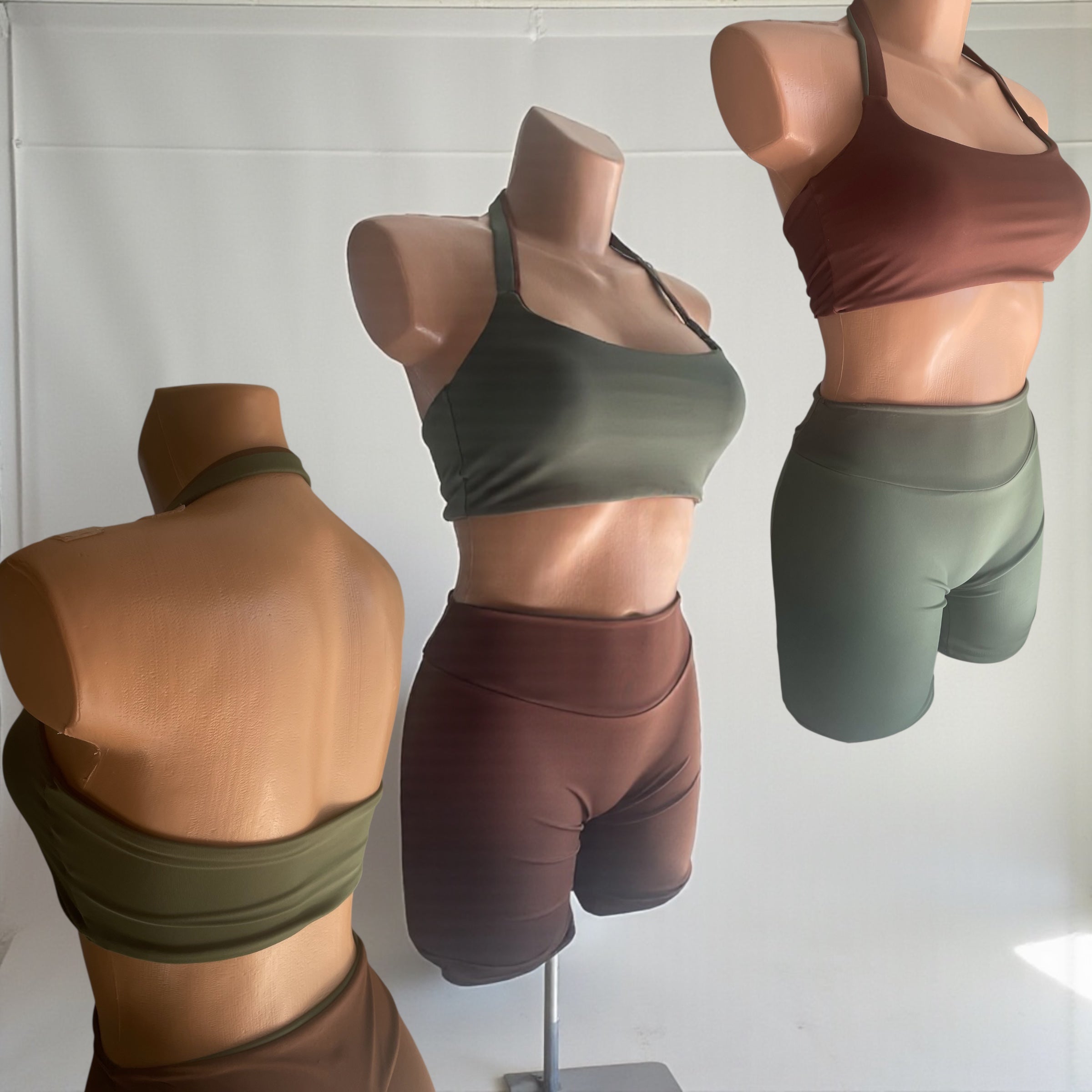 Reversible Set Olive/Brown